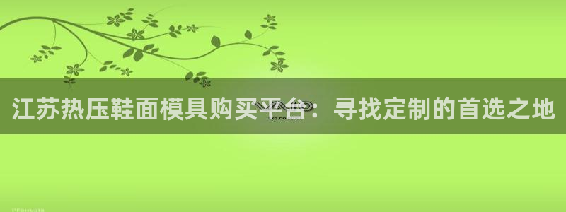易倍达科技有限公司：江苏热压鞋面模具购买平台：寻找定制的