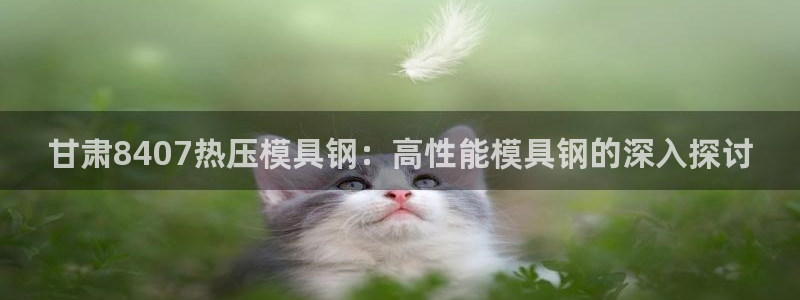 易倍emc全站：甘肃8407热压模具钢：高性能模具钢的深